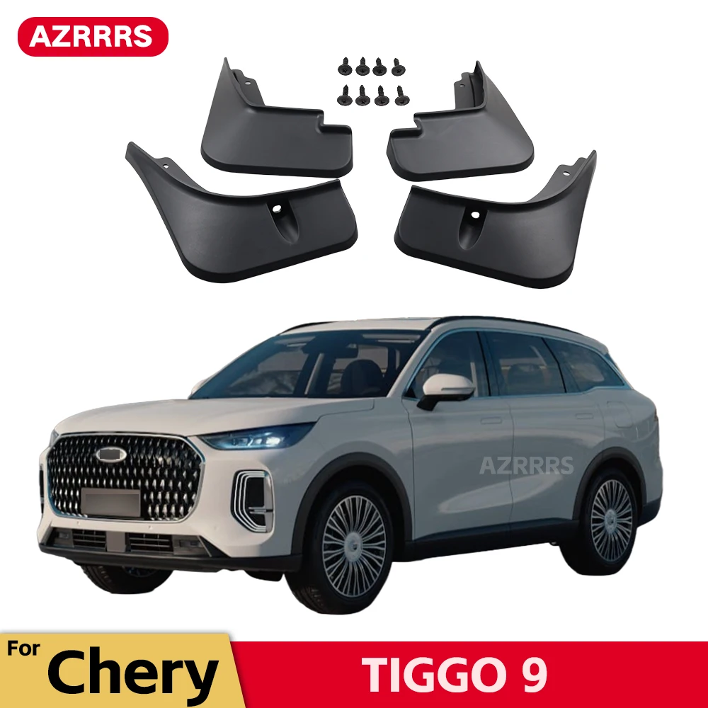 

MudFlaps For Chery TIGGO 9 TIGGO9 2024 2025 Mudguards Mud Flaps Splash Guards Fender Front Rear Fender Car Accessories 4Pcs