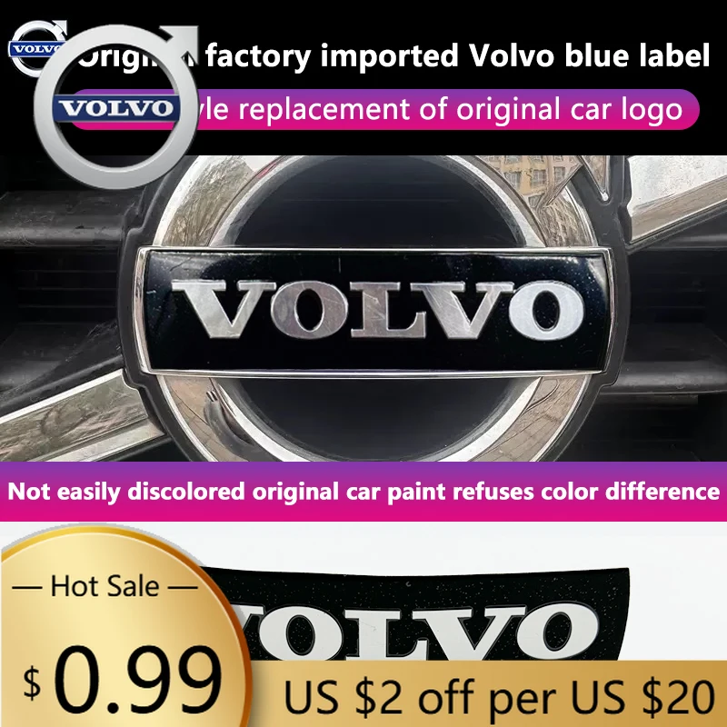 

Колпаки ступиц автомобиля, передняя решетка багажника, логотип, наклейка, украшения, аксессуары для Volvo Rdesign Polestar AWD V50 S60 XC60 S40 XC40 XC90 V6