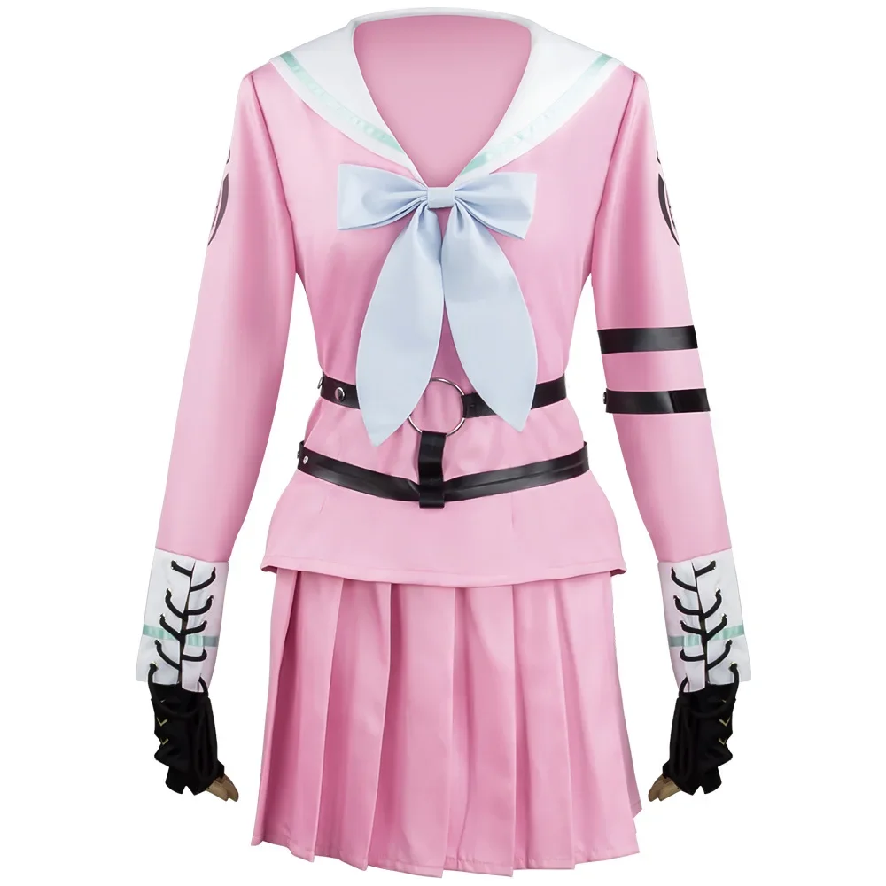 Iruma Miu Cosplay Costume Wig Anime Danganronpa V3 Killing Harmony Miu Iruma Cosplay Dress Wig Women Uniform Halloween Costumes