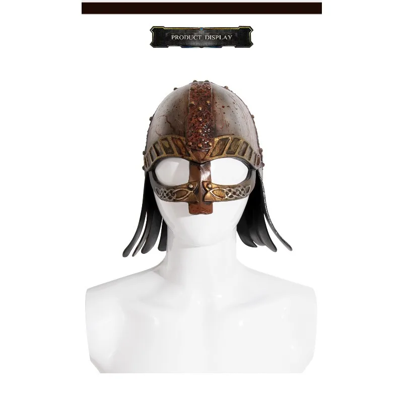 Cross-border new medieval renaissance retro viking helmet cosplay party show dress up props