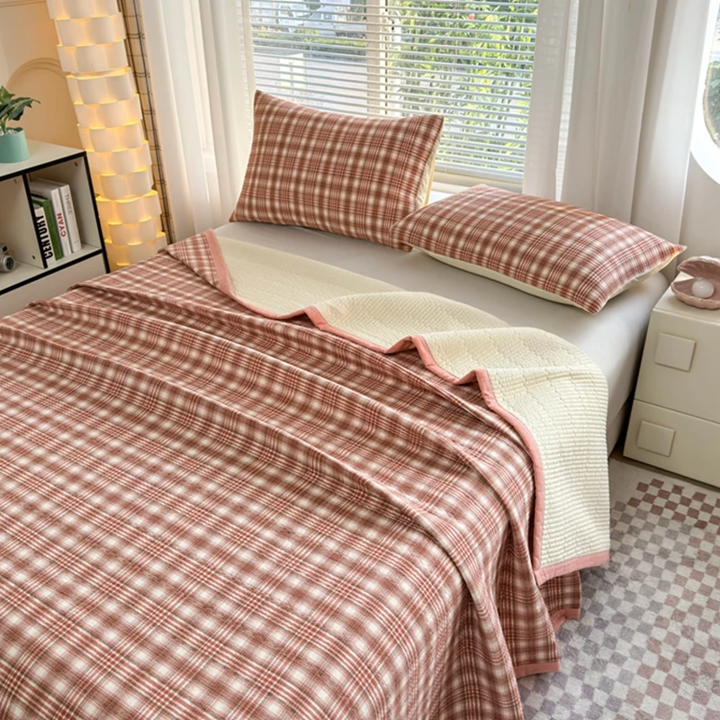 

Bonenjoy, 1 шт., мягкое покрывало из чистого хлопка, простой стиль, защита для матраса, утолщенное нижнее белье 침대 커버 (без наволочки)