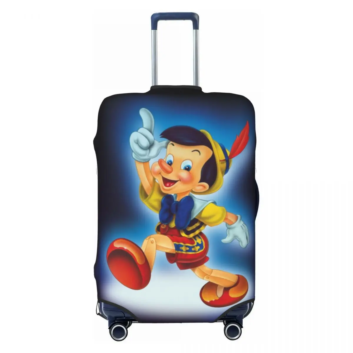 

Custom Cartoon P-Pinocchio Luggage Cover Elastic Travel Suitcase Protective Covers Suit For 18-32 inch