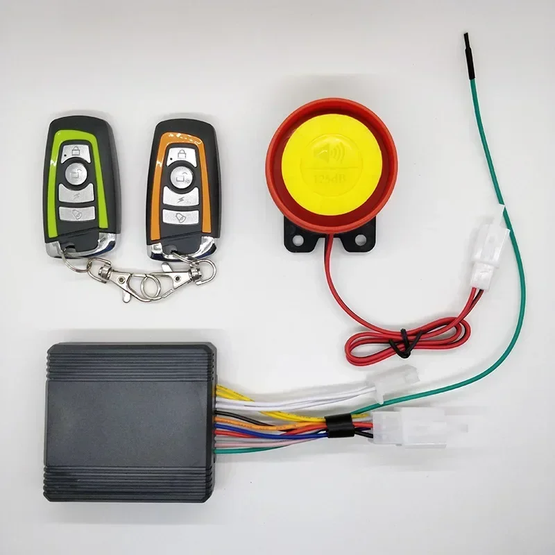 

20252025 2025Universal Motorcycle Alarm System One-way with Engine Start Remote Control Key Fob 12V with Overload Protector