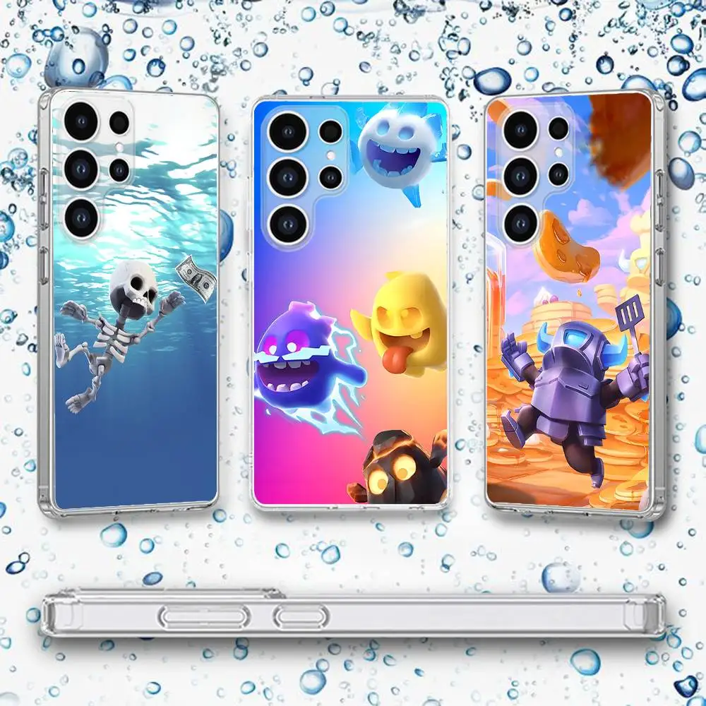 

Skeleton C-ClashES Character Phone Case For Samsung Galaxy A,71,70,52,51,40,31,50,50S,30S,21S,12,10,Note20ultra Transparent Case