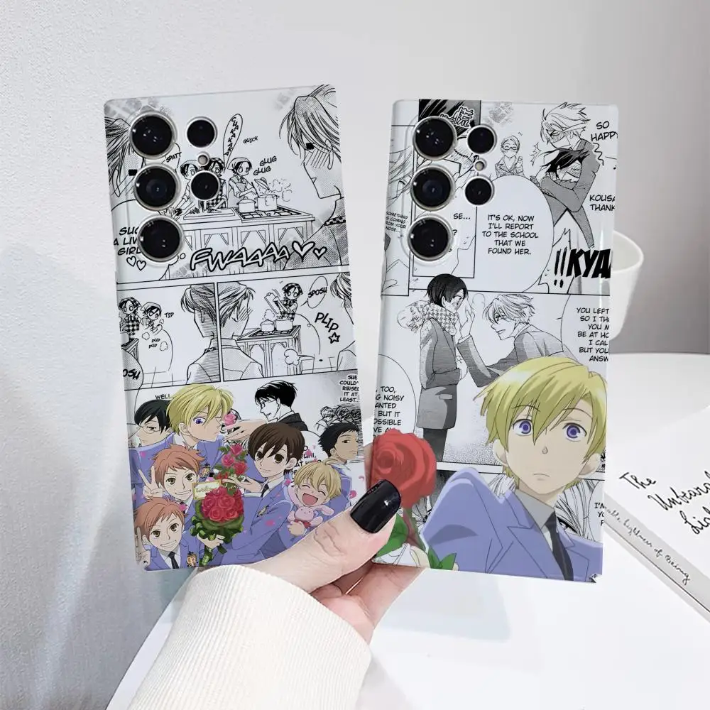 

O-Ouran High School Host Club Phone Case for Samsung S25 Film Shell GalaxyS24Ultra 23plus S22 21 A56 36 26 16 Luxury Cover