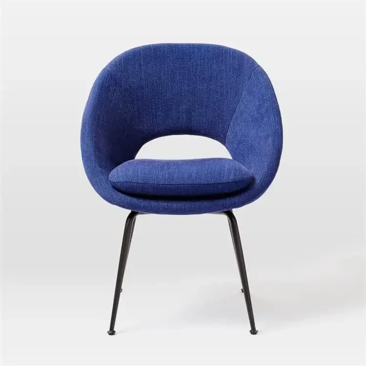 -Linen fabric chair leisure velvet gold furniture