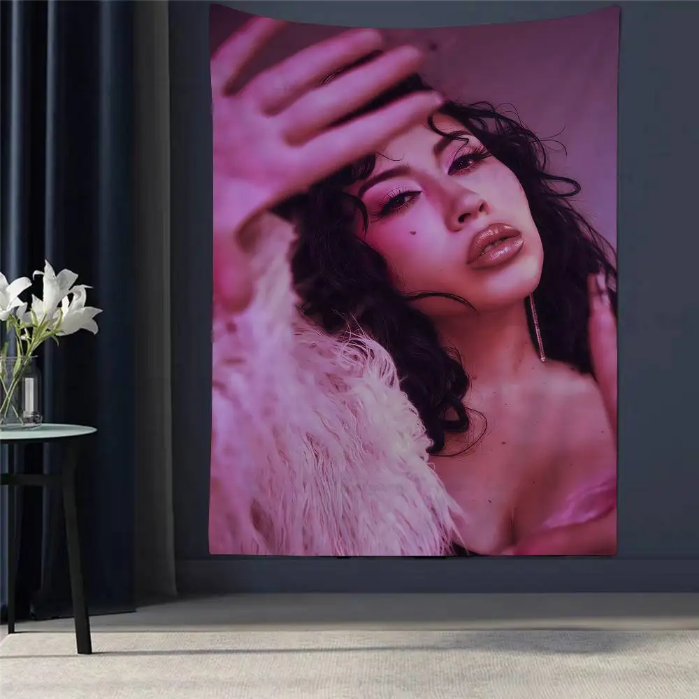 

Singer Kali Uchis Hippie Wall Hanging Tapestries Art Science Fiction Room Home Decor Kawaii Room Decor