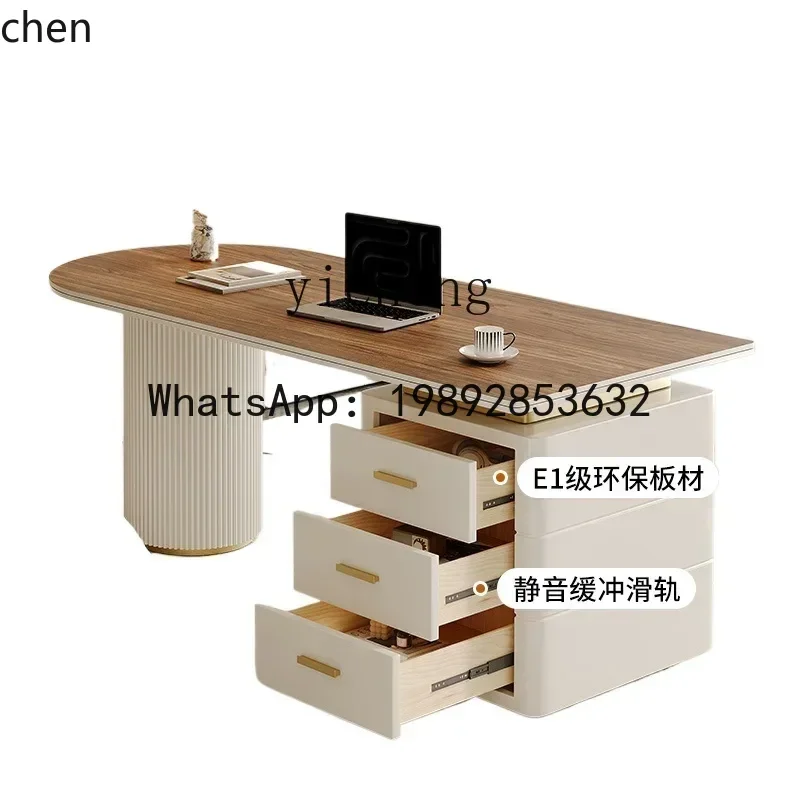 YFY  rock slab desk household light luxury advanced sensor adult computer desk bedroom study table simple workbench