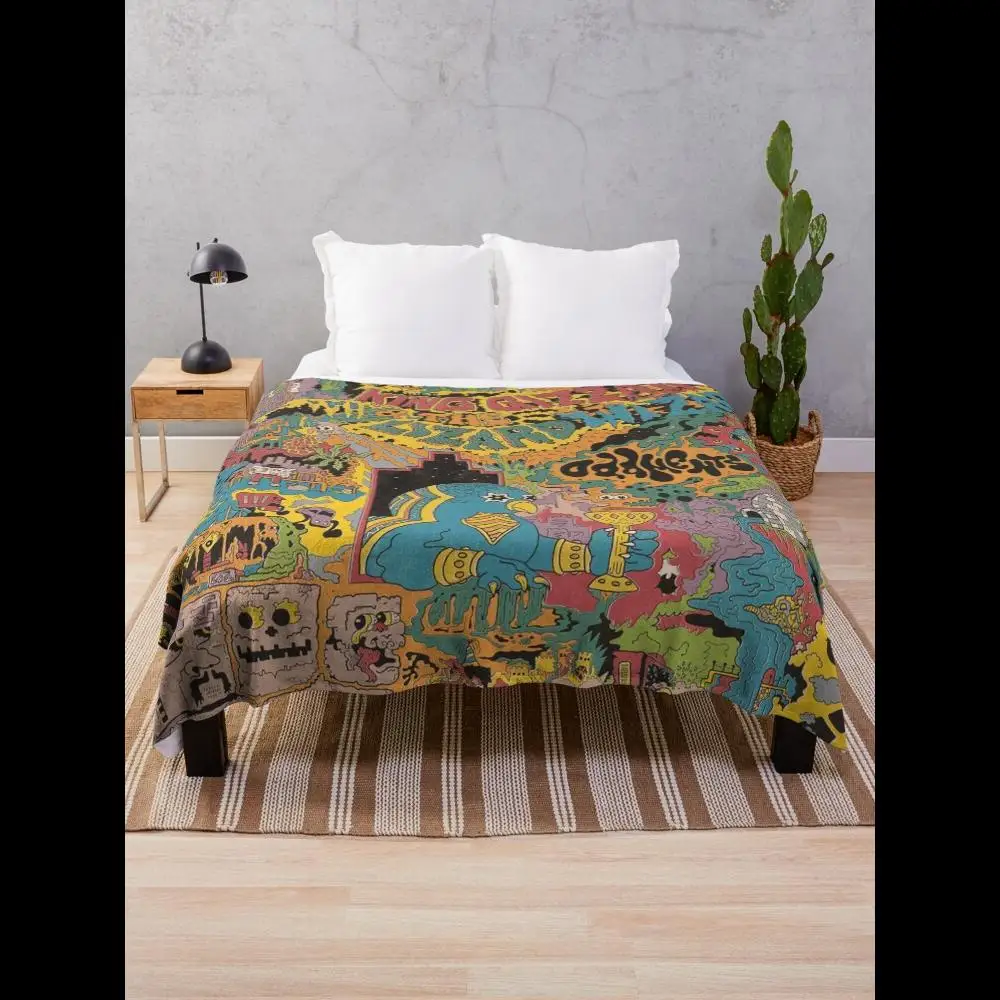 

King Gizzard Oddments Throw Blanket Soft Plush Home Decor for Cozy Living Room Experience