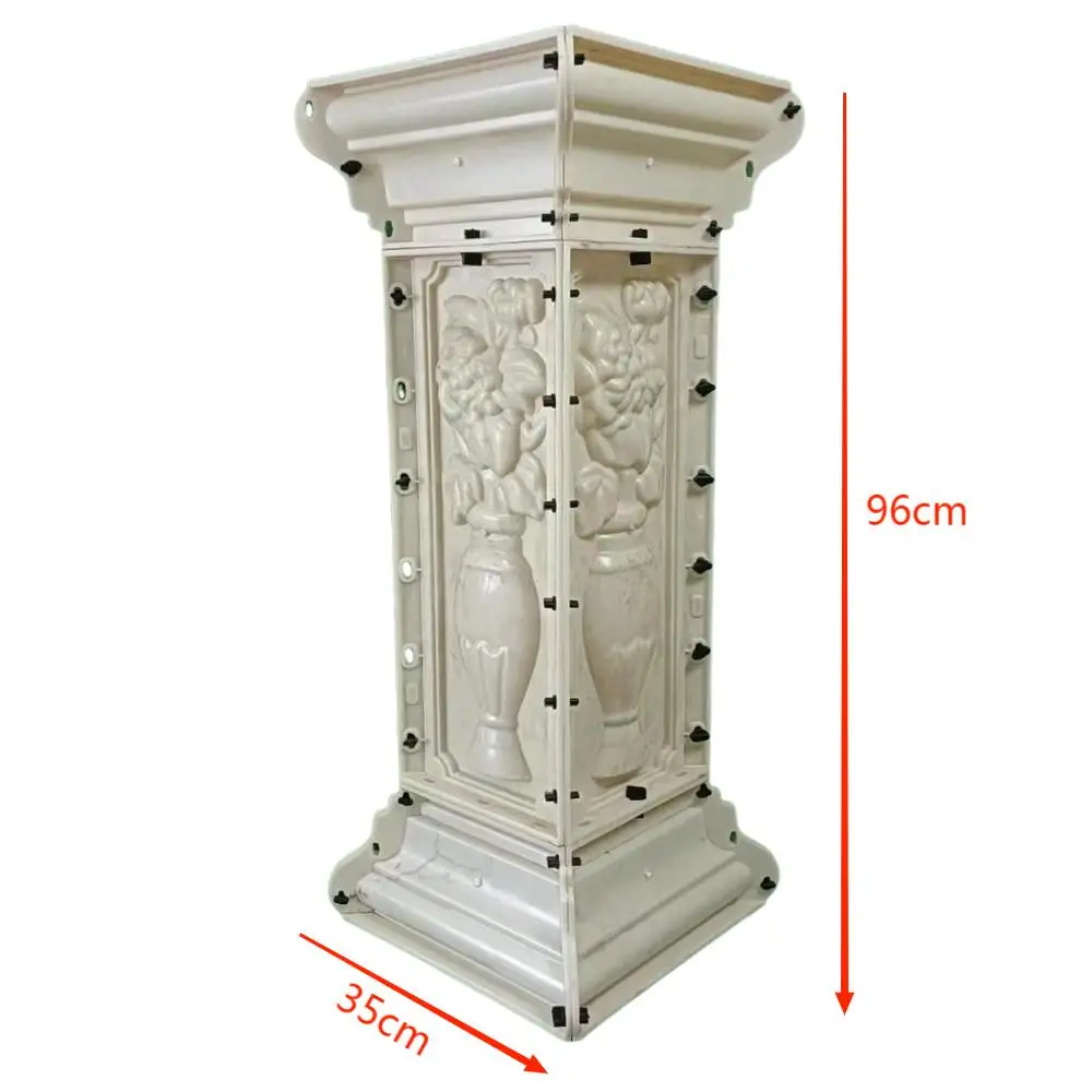 Height 96cm ABS Concrete Plastic Baluster corner post Molds for Garden or House high quality