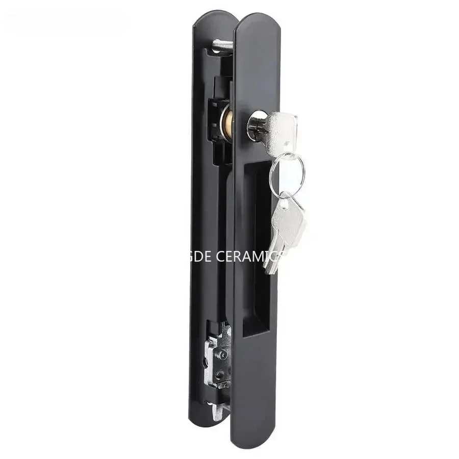 20x2.8cm Bathroom Sliding Door Window Security Lock Modern Mobile Glass Door Double Sided Locks Hidden Type 90 Single Hook Lock