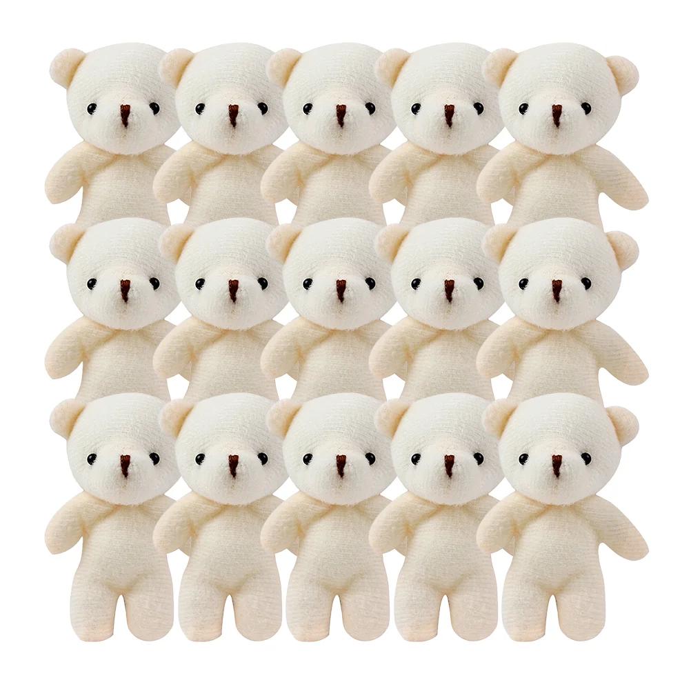 

15 Pcs Bear Pendant Toy Ornament Decorative Mini Plushies Animal Tiny Toys Hanging Figurines Cloth Bears Multi-function