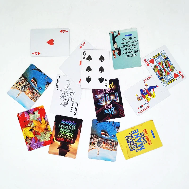 

50 Boxes/Lot Sublimation Blanks Paper Game Playing Cards For Traveling/Party/Christmas Use