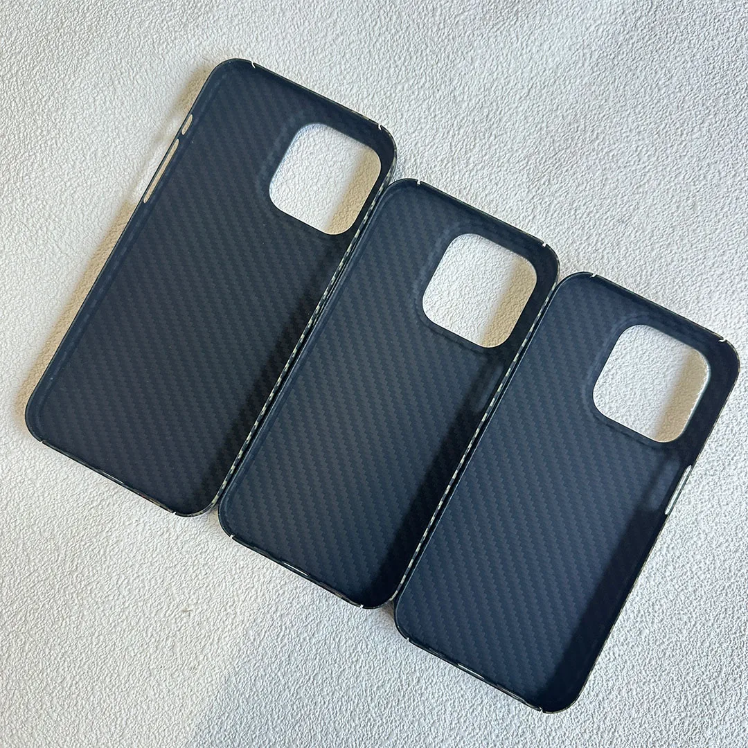 Real Carbon Fiber Phone Case for iPhone 14 Pro Aramid Fiber Ultra-Thin, Anti-Fall 14Pro Max Cover Aramid Fiber Case