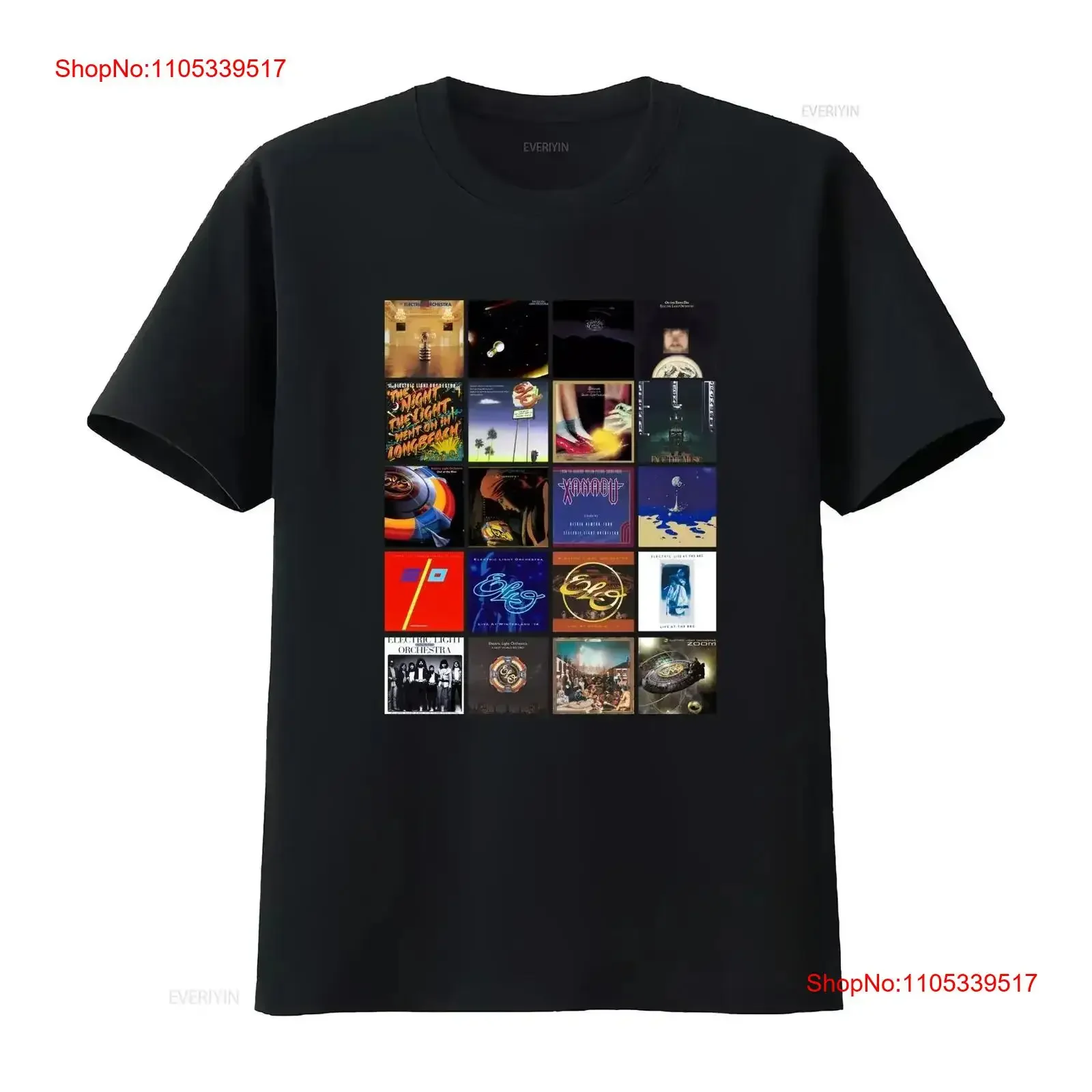 Camiseta de música rock Electric Light Orchestra ELO Jeff Lynne Out of the Blue vintage lavada y elástica para uso diario