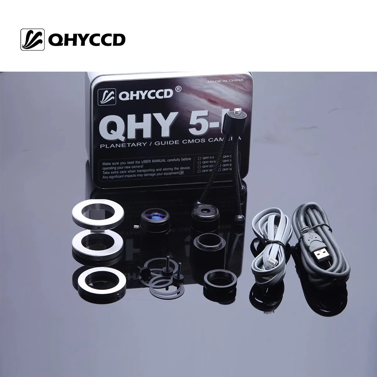 

QHYCCD-Black and White Planetary Guide Camera, QHY5L-II-M, Astronomy Photography, Cost-effective, Classic