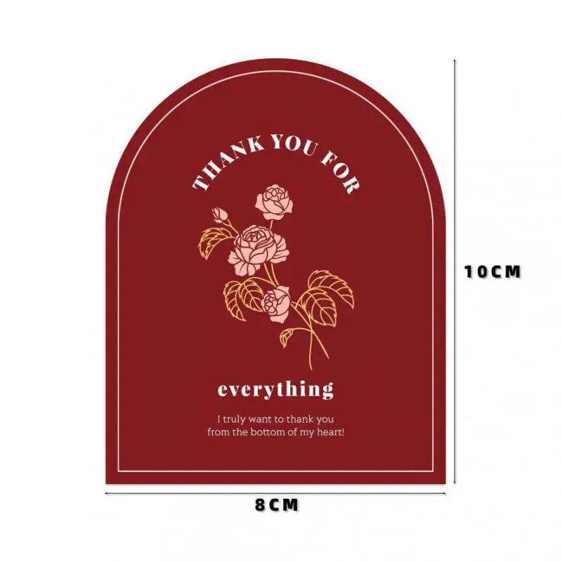 

50 шт./упаковка, декоративные наклейки «Thank You»