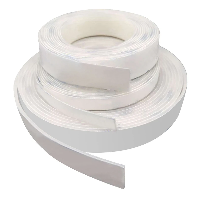 1M/2M/5M Silicone Rubber Strip White Self Adhesive Seal Gasket Reusable Strong Sticky Wall Tape Strips Thickness 2mm Width 20mm