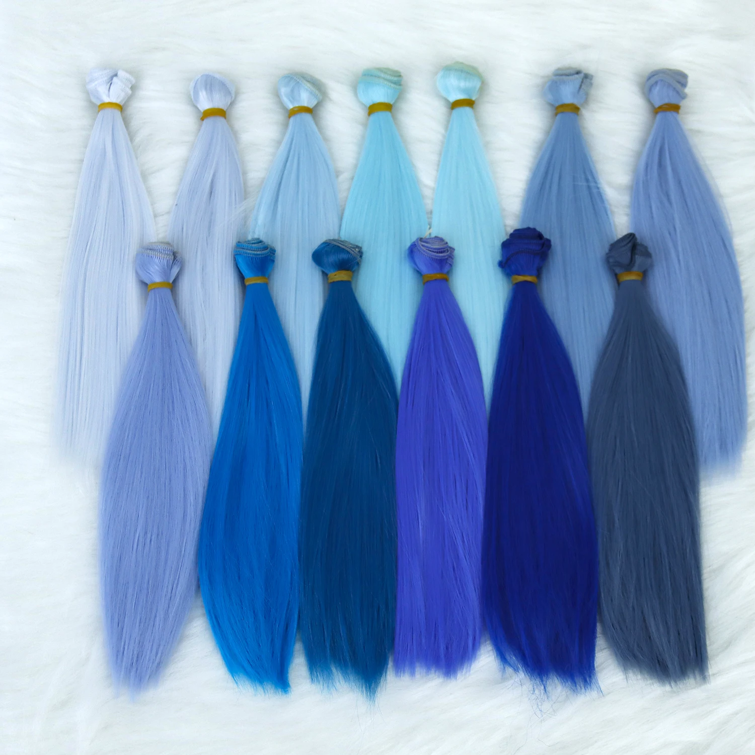 Doll Wefts Doll Hair Extension Varies Color 25CM Length 100CM Width Soft Fiber High Temperature Tress DIY Dolls Hair Accessories