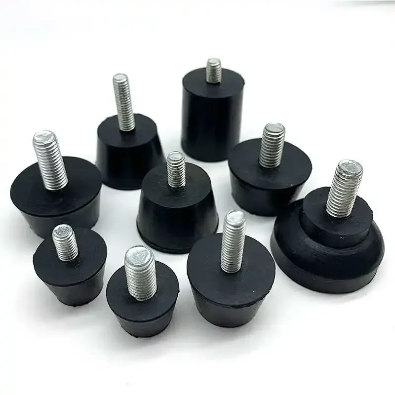 

10Pcs Rubber Adjustable Feet Pad With Screw M6 M8 M10 Table Chair Balck Leveling Foot Pad Furniture Leg Anti-shock Protection