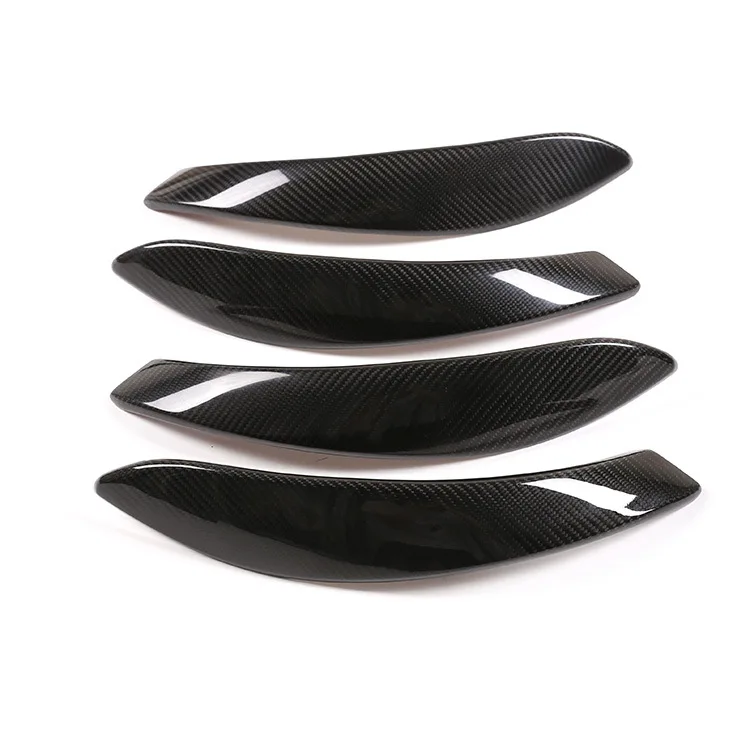 4 PCS SET Real Dry Carbon Fiber Car Interior Door Handle Cover For BMW 3 4 Series F30 F31 F32 F33 2013-2019