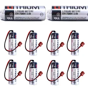 

10 шт CS1W-BAT01 PLC ER17500V 3,6 V 2700mAh Батарея с маленькой коричневой вилкой