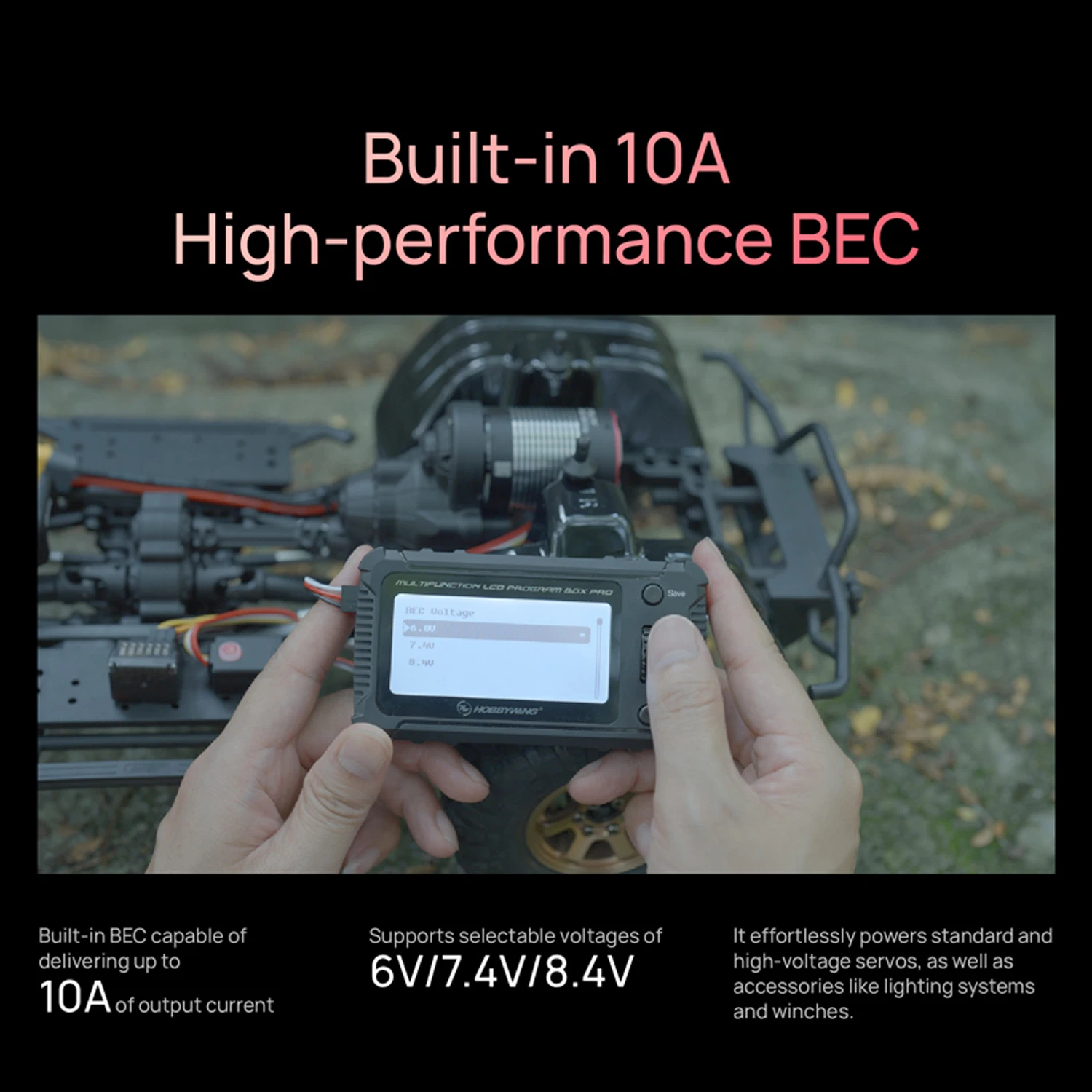 محرك HOBBYWING RC المستشعر بدون فرش Pro-Elite 540 2300KV مقاوم للماء 2-4S لترقية سيارات تسلق الزاحف 1:10 #6