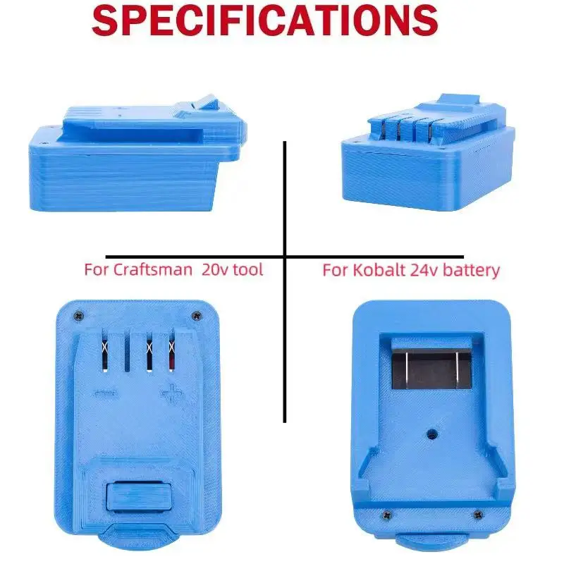 

Batteriesl Adapter For Kobalt 24v Max Lithium Ion to Craftsman V20 Tools Converter (without battery and tool)