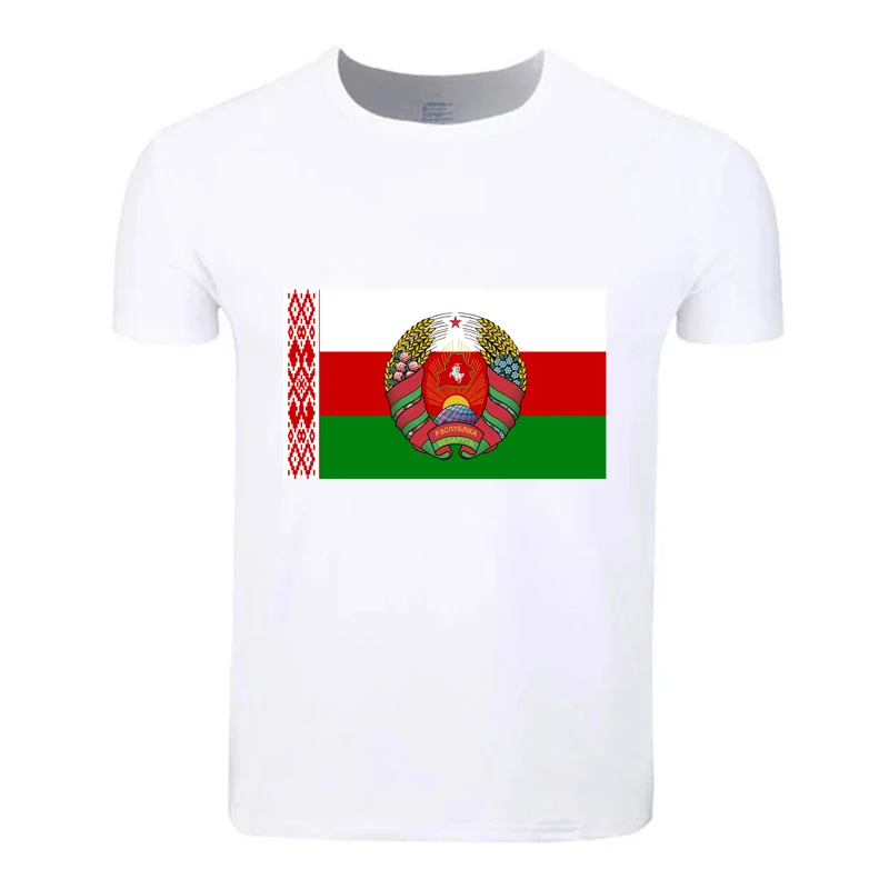 Belarus Belarusian Flag Cotton Students Summer T-Shirt Custom Casual Short Sleeve Men Women Boys Girls T Shirt Tees Kids Tshirt