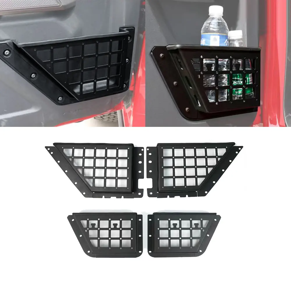 

Front/Rear Door Side Panels Storage Pockets Box for Ford Bronco 2021 2022 Accessories steel Door Storage Organizer Replacement
