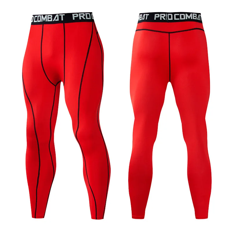 Solid color Compression sports tights Running Sports Workout Bottoms Trousers Jogging Pants Quick dry Fitness Training trousers