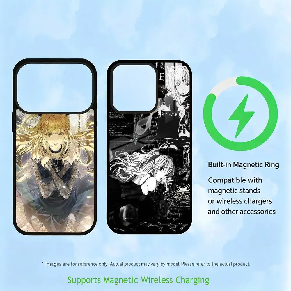 D-Death Note Amane Misa  Phone Case For iPhone17,16,15,14,13,12,11 Plus,Pro Supports Magnetic Wireless Charging