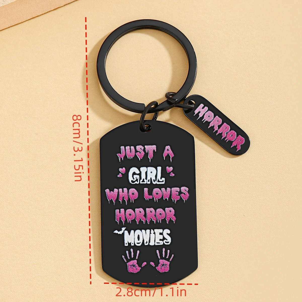 هدية لمحبي فيلم الرعب لفيلم الرعب، عشاق الأفلام المخيفة، الممثلين، هدايا المسرح، سلسلة مفاتيح قوطية