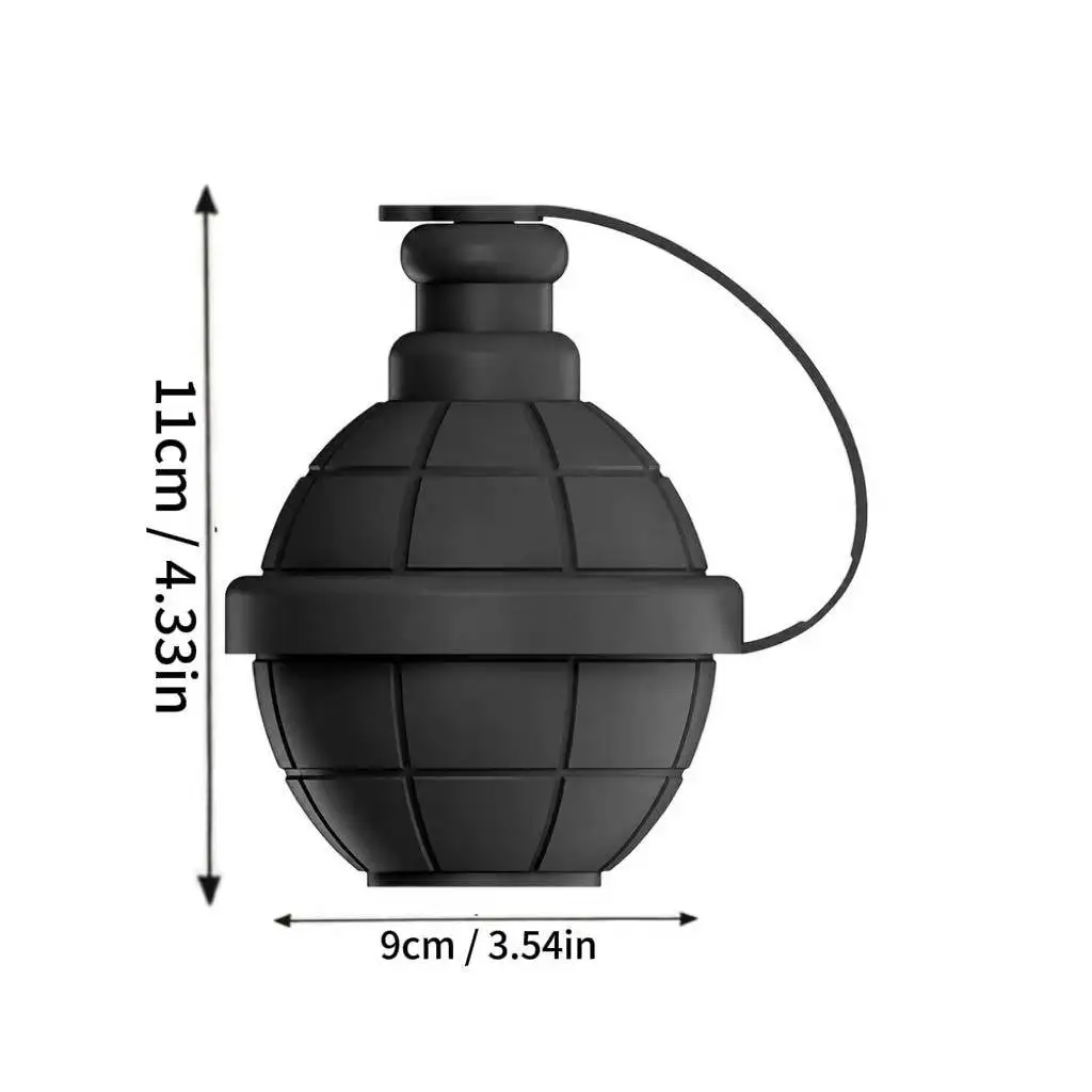 Hand Grenade Shape Silicone Ice Mold, Home Use Ice Cube Maker, Easy to Clean, Durable Material, Perfect for Parties & Daily Use