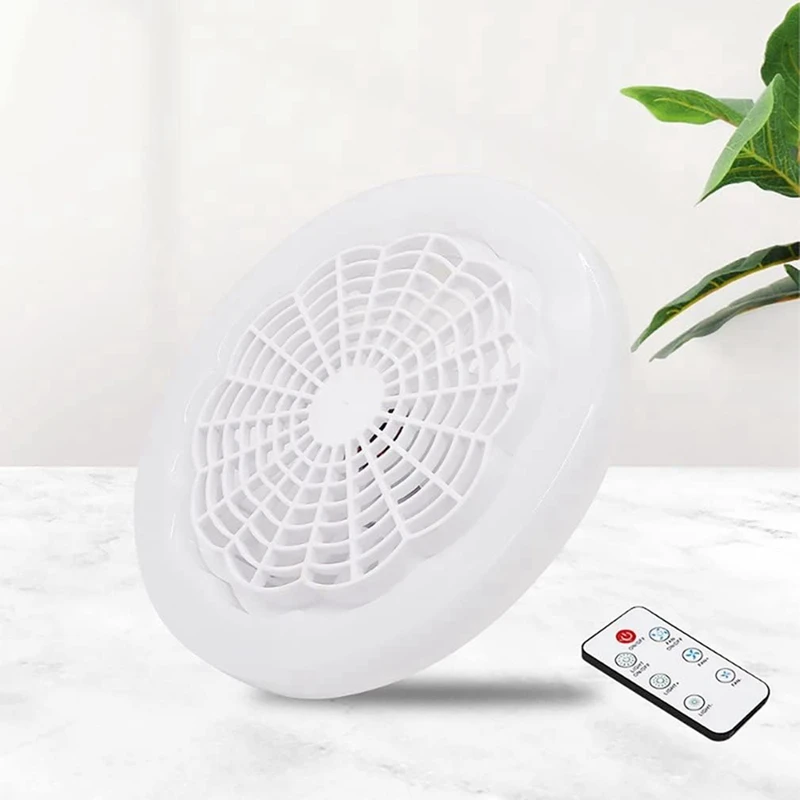 Ventilador de techo inteligente con luz y Control remoto, lámpara LED de iluminación para dormitorio y cocina, E27