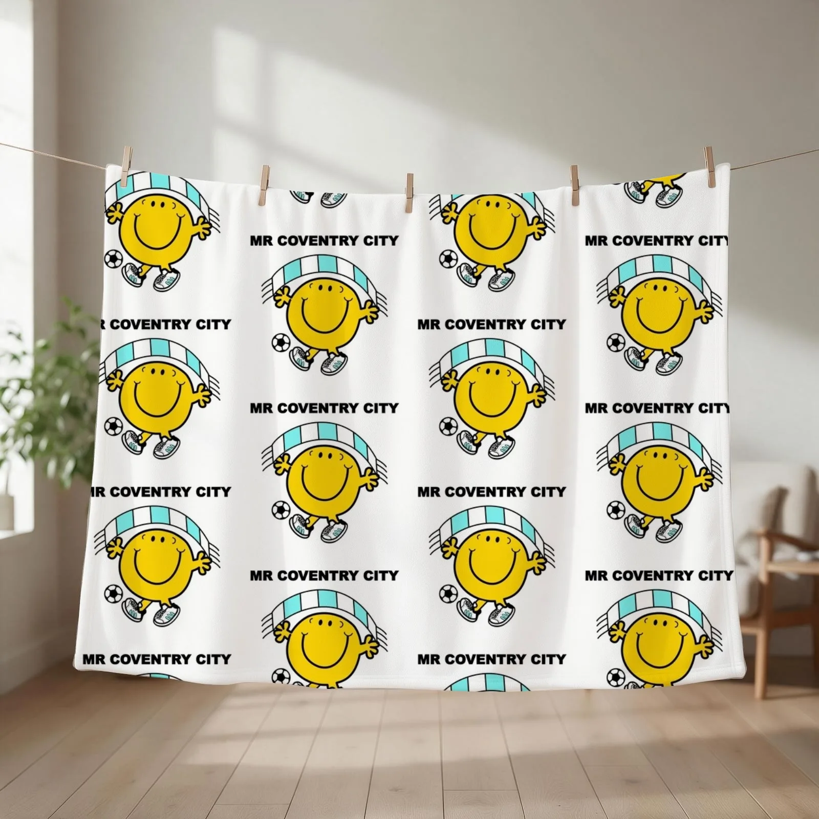 Mr Coventry City Throw Blanket couch cozy soft plush fuzzy picnic outdoor blanket
