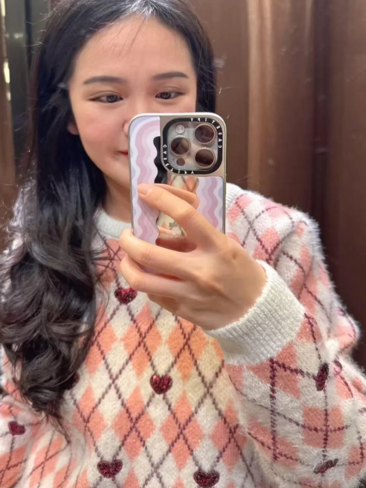 

Вязаный свитер с милым сердечком, круглый Ne Long Sve, женский новый осенне-зимний свободный крой, удобный пуловер с нейтральным носком