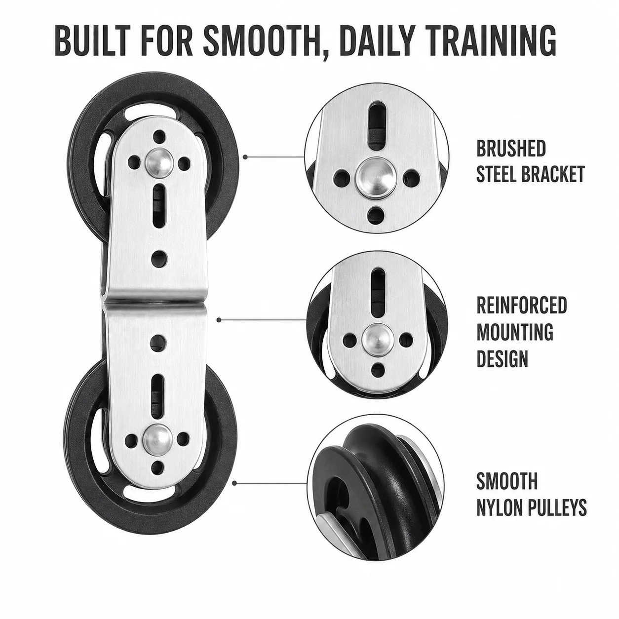 Heavy‑Duty Double Fitness Pull - Home Gym Lat Pulldown Machine review and price