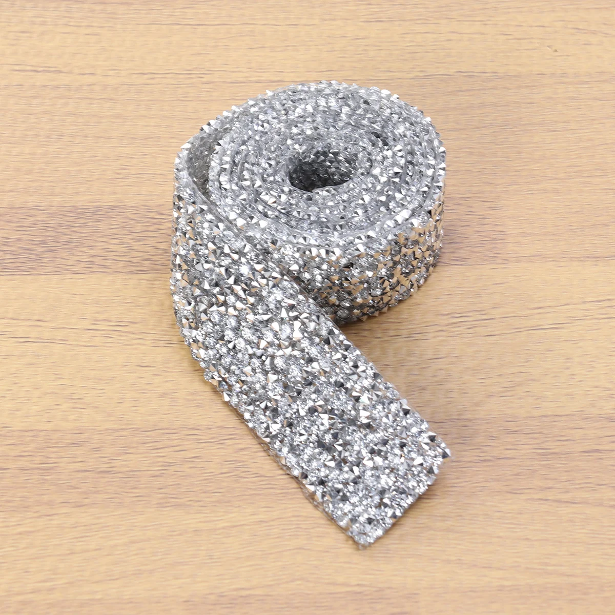 

Adhesive Back Resin Diamond Chain Glitter Rhinestone Ribbon Wedding Bridal Belt Trim Decorative Mesh Applique Sew