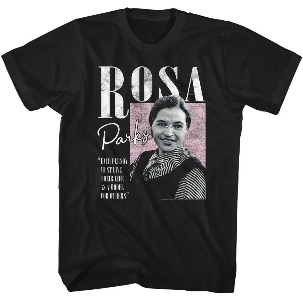 Rosa parque modelo t-shirt para as mulheres