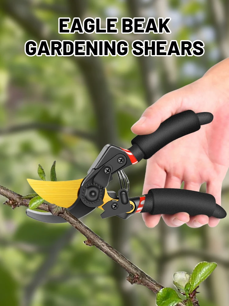 Garden Pruner Shears SK5 Steel Pruning Shears Garden Pruner Scissors Fruit Trees Gardening Powerful Secateurs Hand Tools