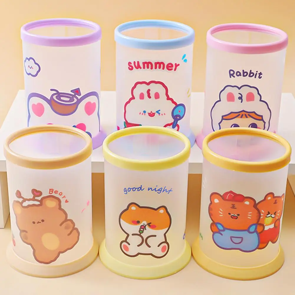 متعددة الاستخدام PP جميل الكرتون مكتب طالب حامل القلم الرصاص مستلزمات النوم