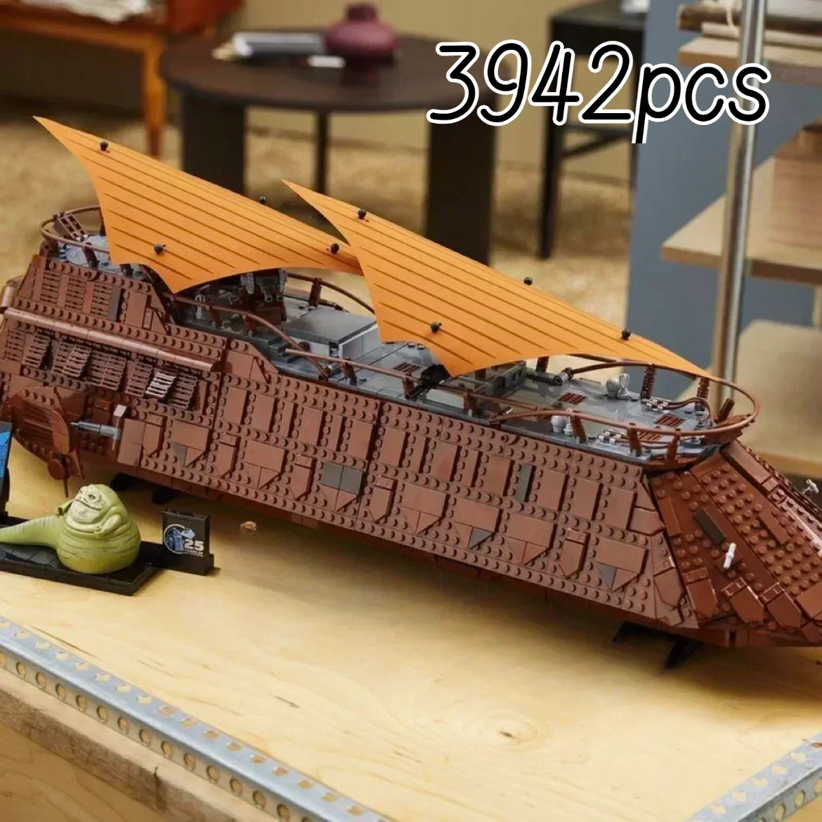 2024 New UCS Jabba's Sail Barge Building Block Classic Sailboat Model Bricks Assembly Toys Kids Adult Christmas Gifts Moc 75397