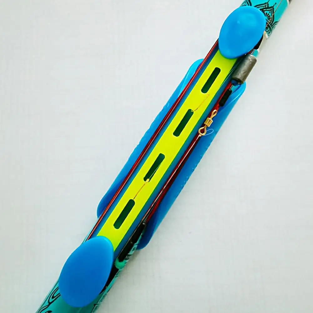 Eco-friendly Fishing Coiling Card  Quick Installation Portable Fishing Coiling Plate  Colorful Fishing Rod Holder Clips
