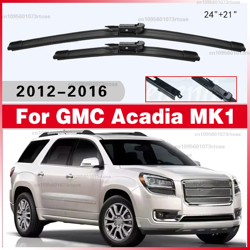 Escobillas Delanteras para Limpiaparabrisas, Accesorios para Automóviles, Repuestos para Limpiaparabrisas, Goma para Limpiaparabrisas para GMC Acadia MK1 2012-2016