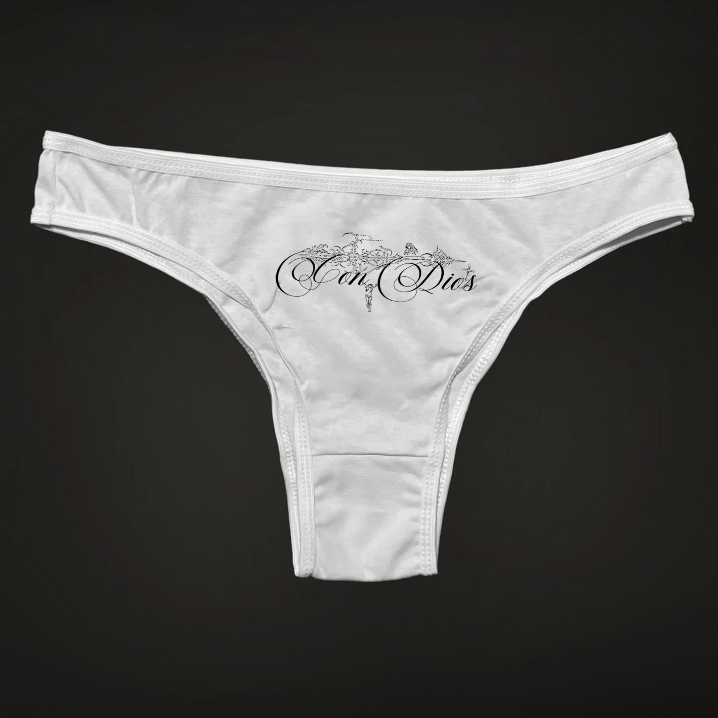 90s Grunge Letter Print Vintage Streetwear Underwear Gothic Emo Girls Sexy High Waist Panties Punk Y2k G-string Women's Panties
