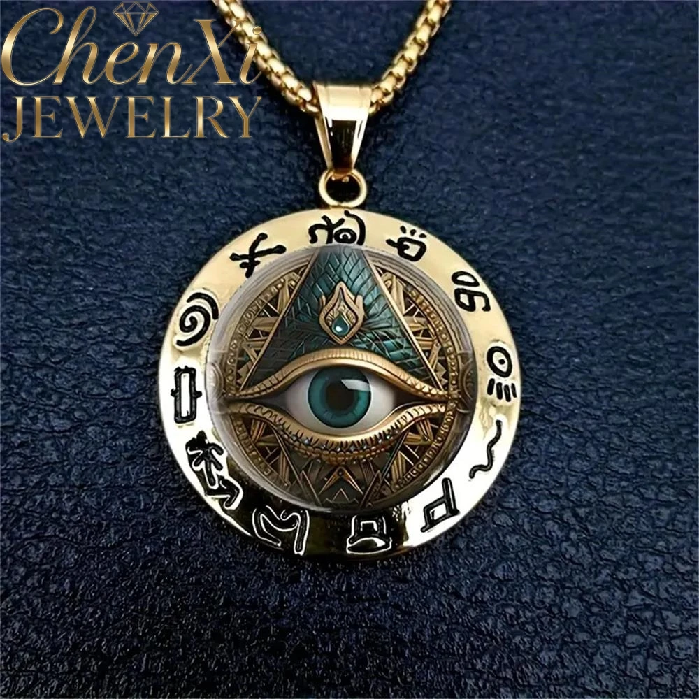 High-End Eye Pattern Three-Dimensional Round Glass Pendant Luxury Quality Fashion Fine Jewelry Exquisite Elegant Charms Popular