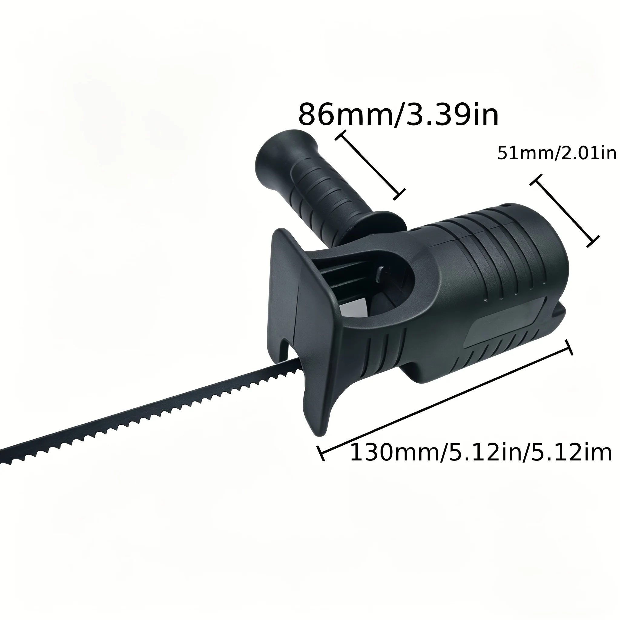 4-piece set of electric drill to reciprocating saw conversion joint, containing 3 metal saw blades, ordinary hand  H5990