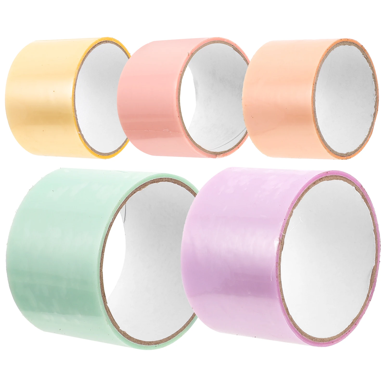 

5 Rolls Adhesive Ball Tape Rolling Stress Relief Toy Shine Roller Plastic Sticky Tapes Child Kids Toys