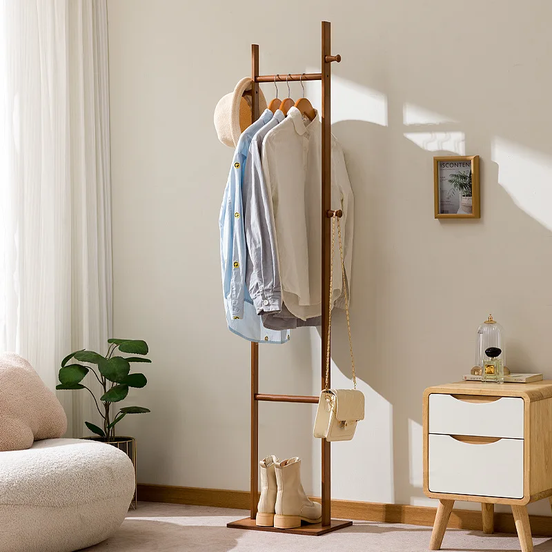 

Simple coat rack Hanging hanger Floor to ceiling Living room Bedroom Children's hanger Creative clothes rack Hat rack